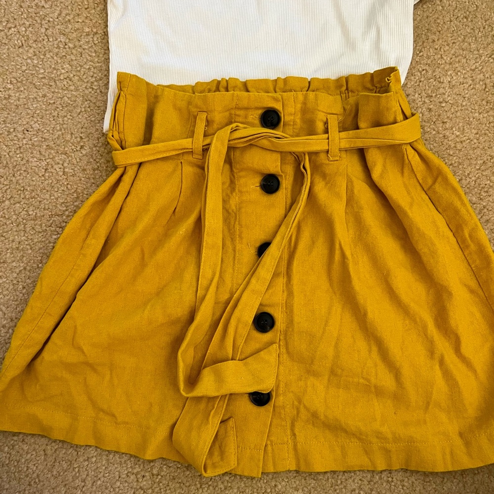 Mustard Yellow Fall Skirt